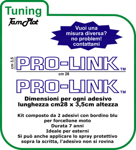 Adesivi pro link forcellone - adesivi, pro-link