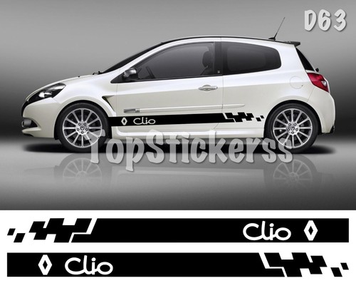 Adesivi renault clio strisce - renault,