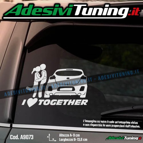Adesivo love together kia - i,